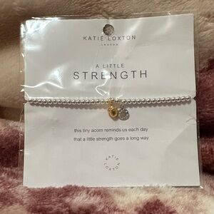Katie Loxton Silver and Gold Beaded Bracelet NWT